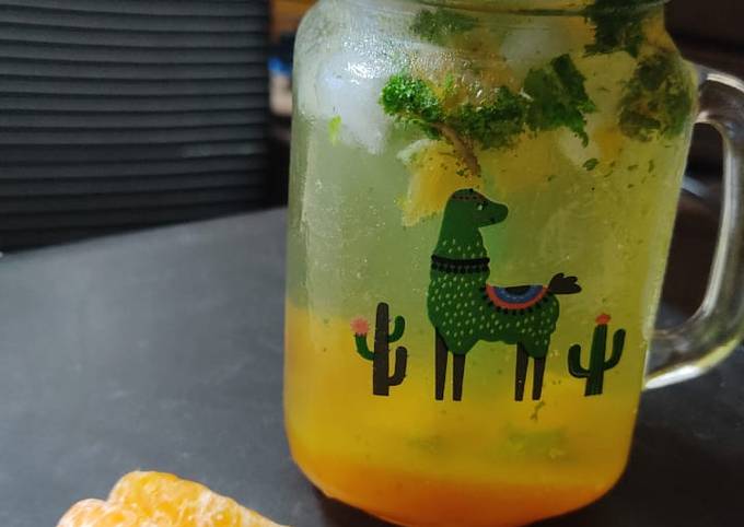 Mint orange mocktail