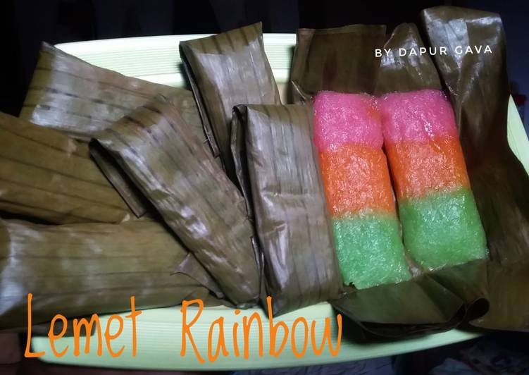 Cara Membuat Lemet Rainbow Ongol Ongol Yang Lezat