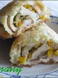 Hojaldre de pollo arrollado