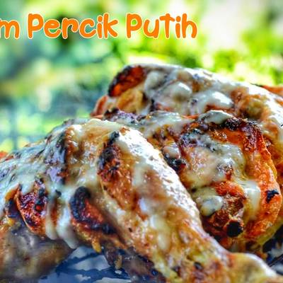 Resipi Ayam Percik Putih Simple Oleh Zleq Kha Cookpad