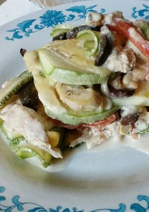Una foto de Lasaña de zapallo italiano