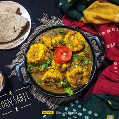 A picture of Corn Bhutta Sabji.