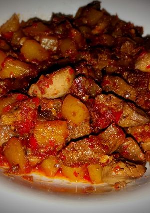 Foto resep Sambel Kentang Ati Ampela
