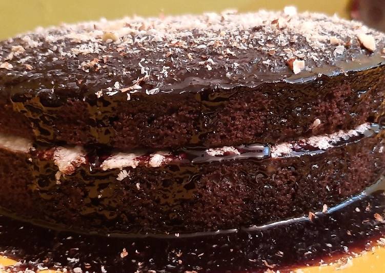 Steps to Make Quick Double layer Oreo chocolate cake