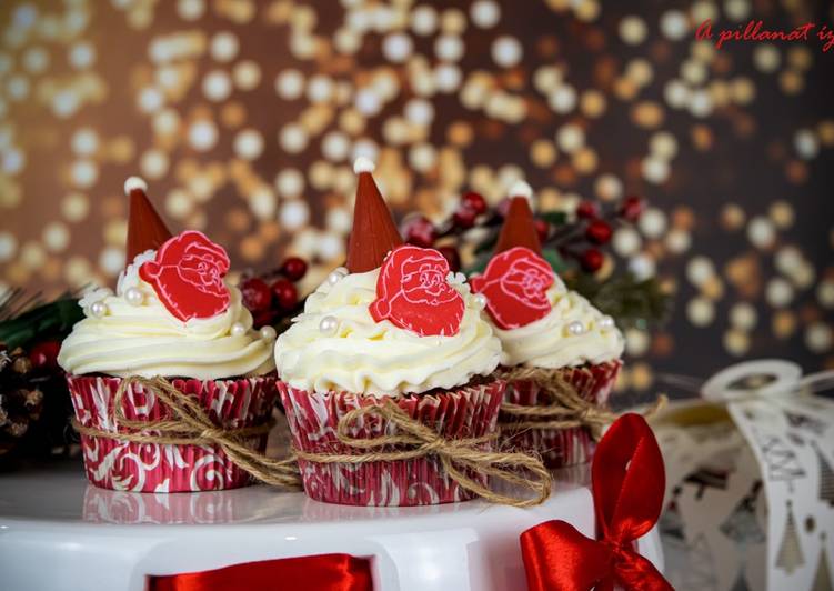 Red velvet cupcake fehércsokis mascarpone krémmel