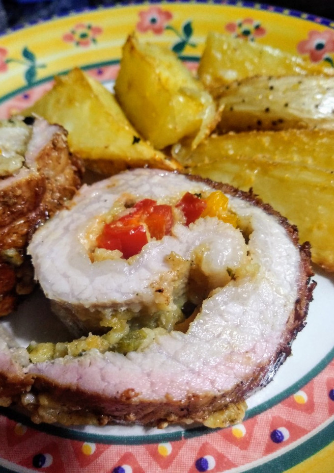 Una foto de Matambre arrollado