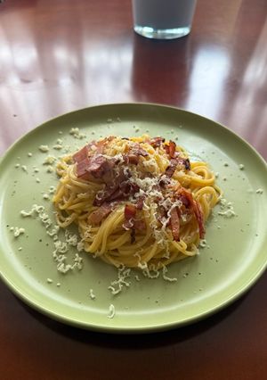 Una foto de Pasta carbonara 🍝