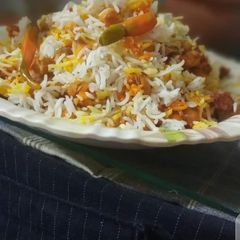 A picture of Chickpea Biryani (chanay ki biryani).