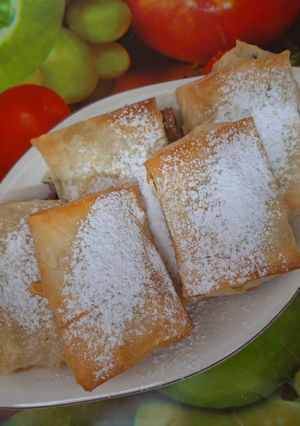 O poză a rețetei Pachetele de primăvară cu praz și brânză.