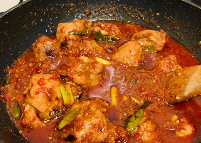 Ayam masak cabe (Resep No.96)