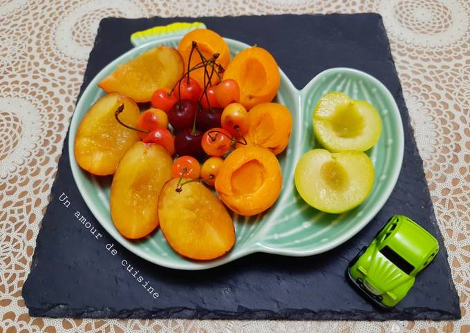 Assiette de fruits frais de saison