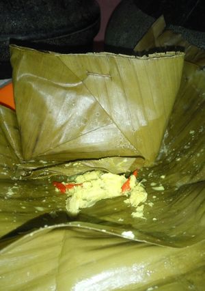 Foto resep Botok pare belut,teri dan tempe