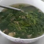 Hình của món Canh rau lang mỡ bò (Chú Ế).