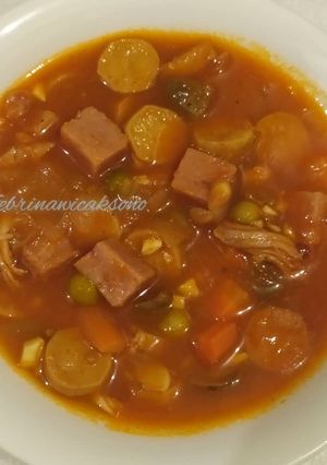 Foto resep Sup Merah khas Surabaya