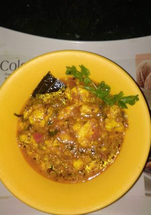 A picture of Shahi paneer without onion and garlic.