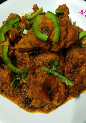 A picture of Chicken Ghee Roast.