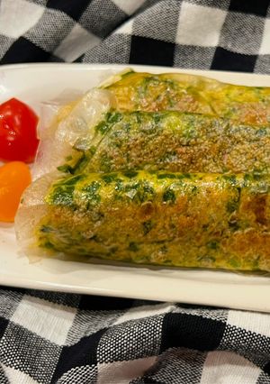 韭菜米紙蛋餅 的食譜成品照片