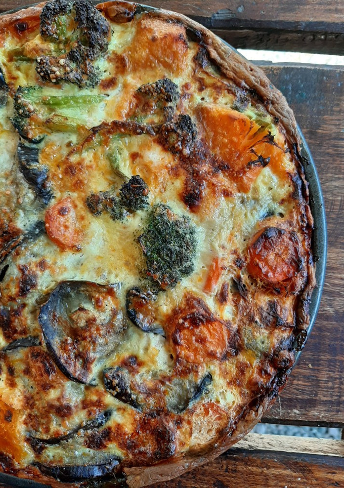 Una foto de Tarta de verduras SIN masa