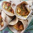 Tortillas integrales para fajitas rellenas
