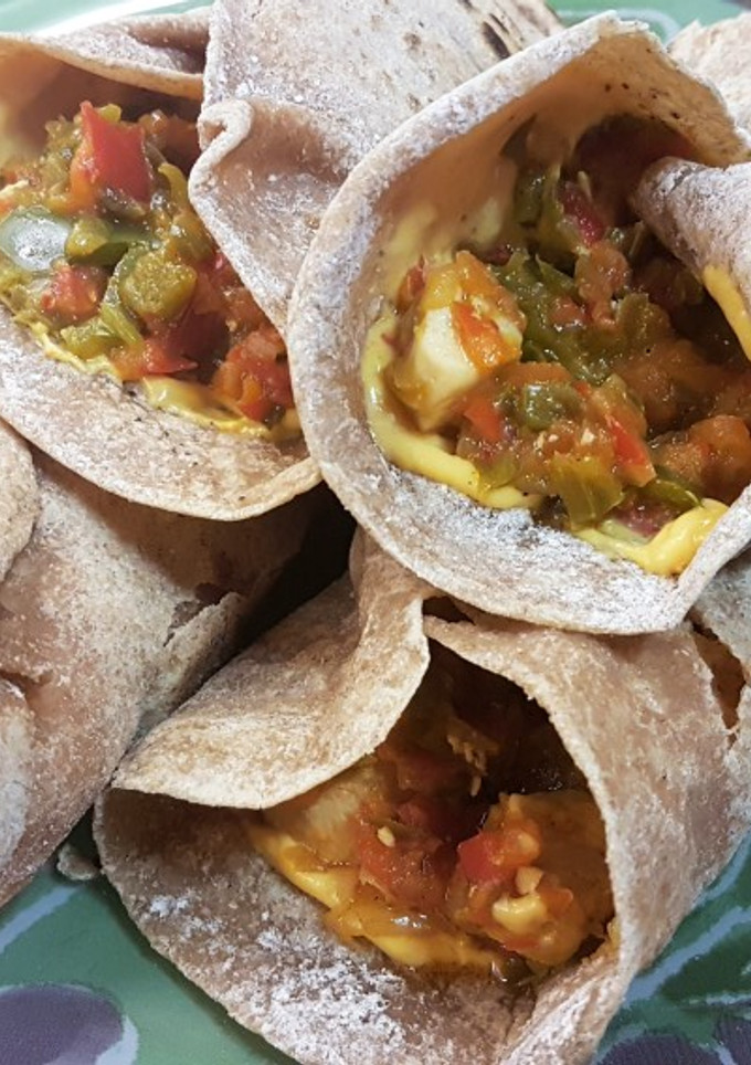 Una foto de Tortillas integrales para fajitas rellenas