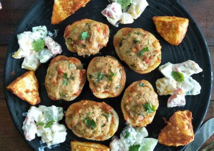 Cheesy Tandoori Aloo Recipe