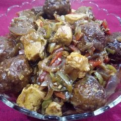 A picture of Oil free Paneer Manchurian.