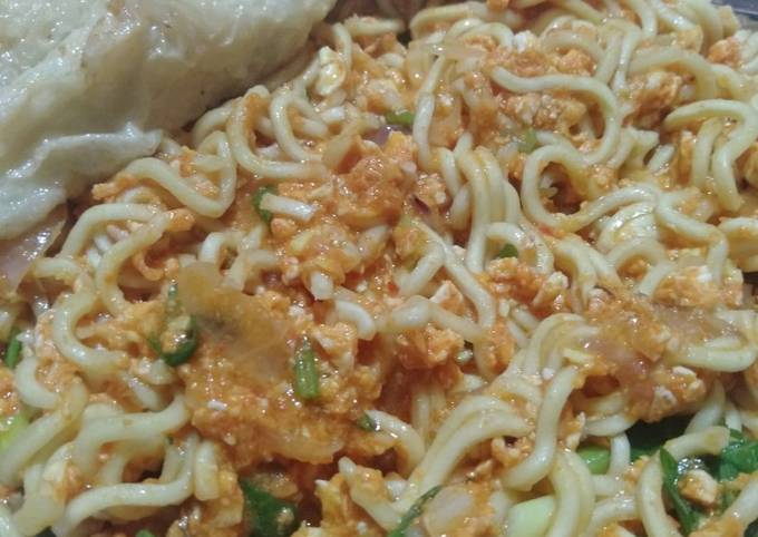 Resep: Mie becek tanpa bumbu indomie Enak