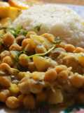 Curry de Garbanzos  con papa