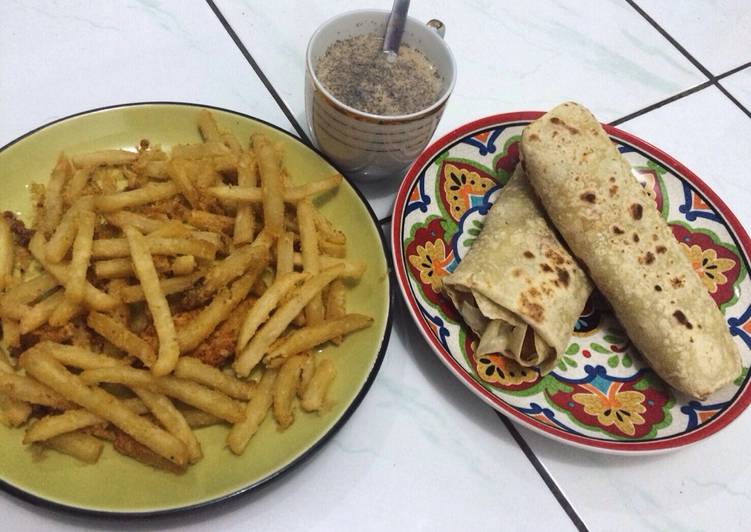 Resep Spicy chicken wrap yang Lezat
