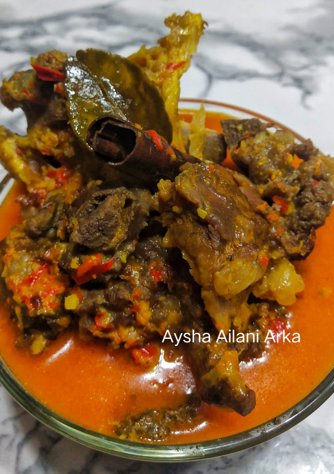 Foto resep Gulai Iga Sapi merah