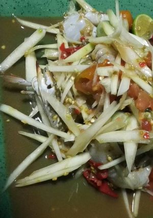 รูปของ ส้มตำปลาร้าปูม้า #กับแกล้ม
