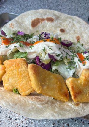 Hình của món Taco gà chiên giòn🌮🌮🌮.