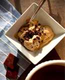 Coffee ice cream ☕️ with dark chocolate 🍫 chips!!