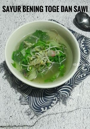 Foto resep Sayur bening toge dan sawi