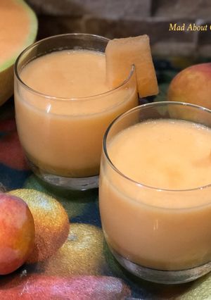 A picture of Cantaloupe Apricot Smoothie – No Sugar Summer Drink.