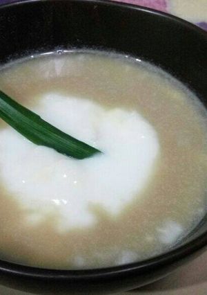 Foto resep Bubur kacang hijau saos vla durian. So nyummy