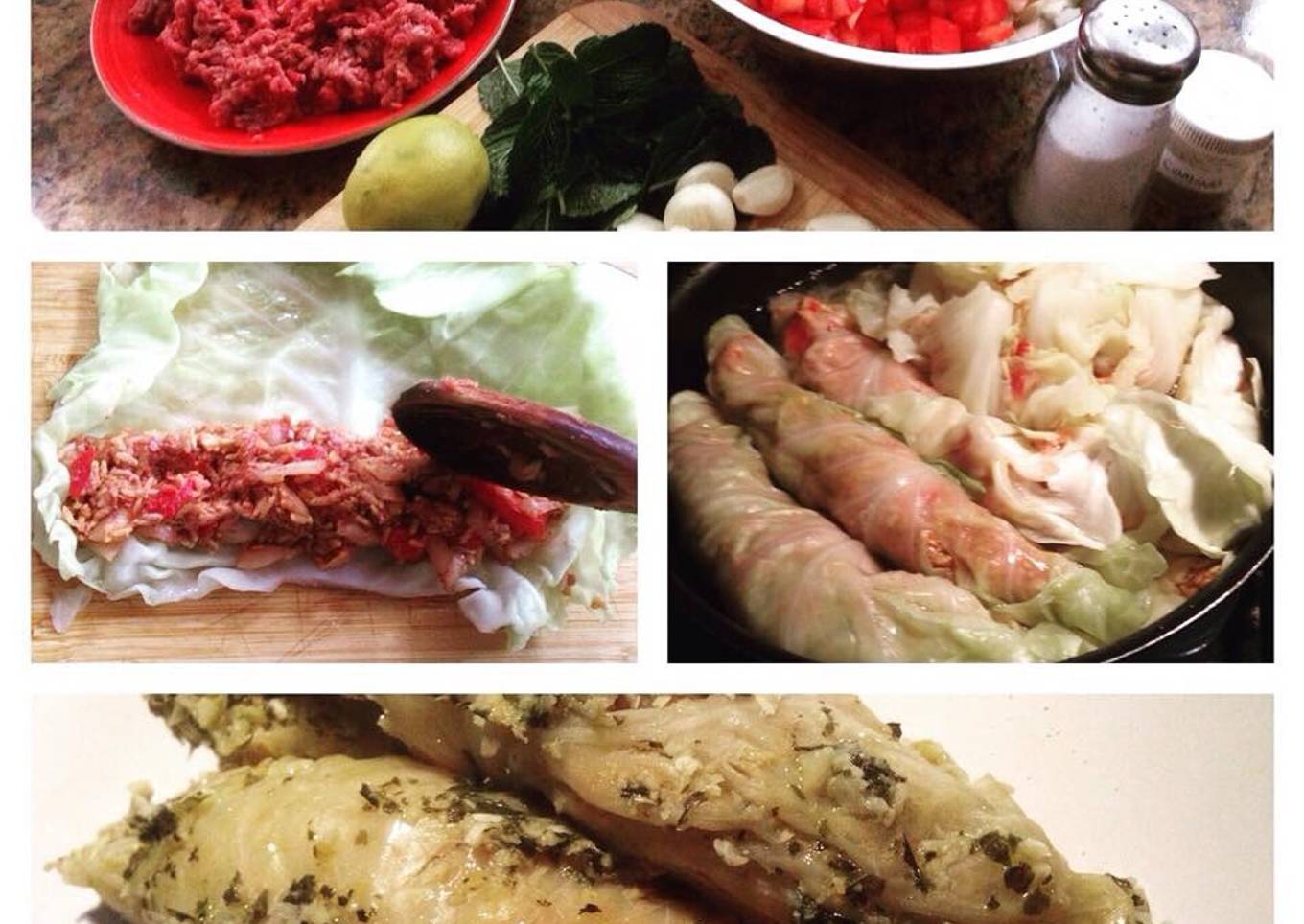 Charutos de carne molida