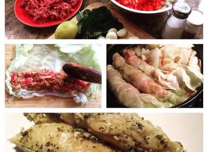 Una foto de Charutos de carne molida o de carne de soya