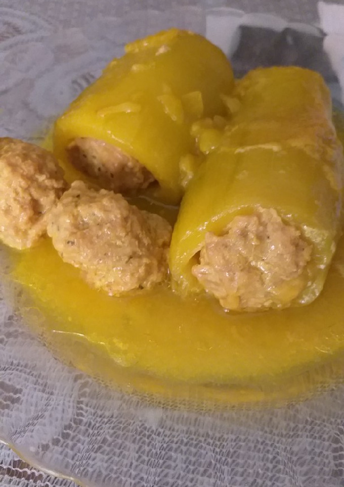 Una foto de Calabacines rellenos