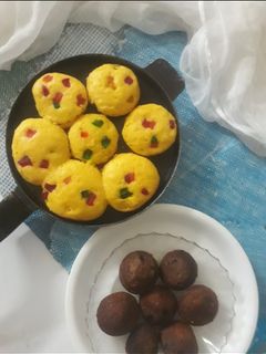 कस्टर्ड कप केक इन अप्पे पैन (custard cup cake in appe pan recipe in Hindi) रेसिपी मुख्य फोटो