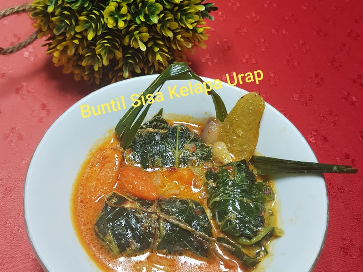 Yuk intip, Bagaimana cara memasak Buntil isi Kelapa Urap sisa🥥 dijamin menggugah selera