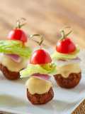 Bocadillos de Hamburguesa con Queso