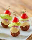 Bocadillos de Hamburguesa con Queso