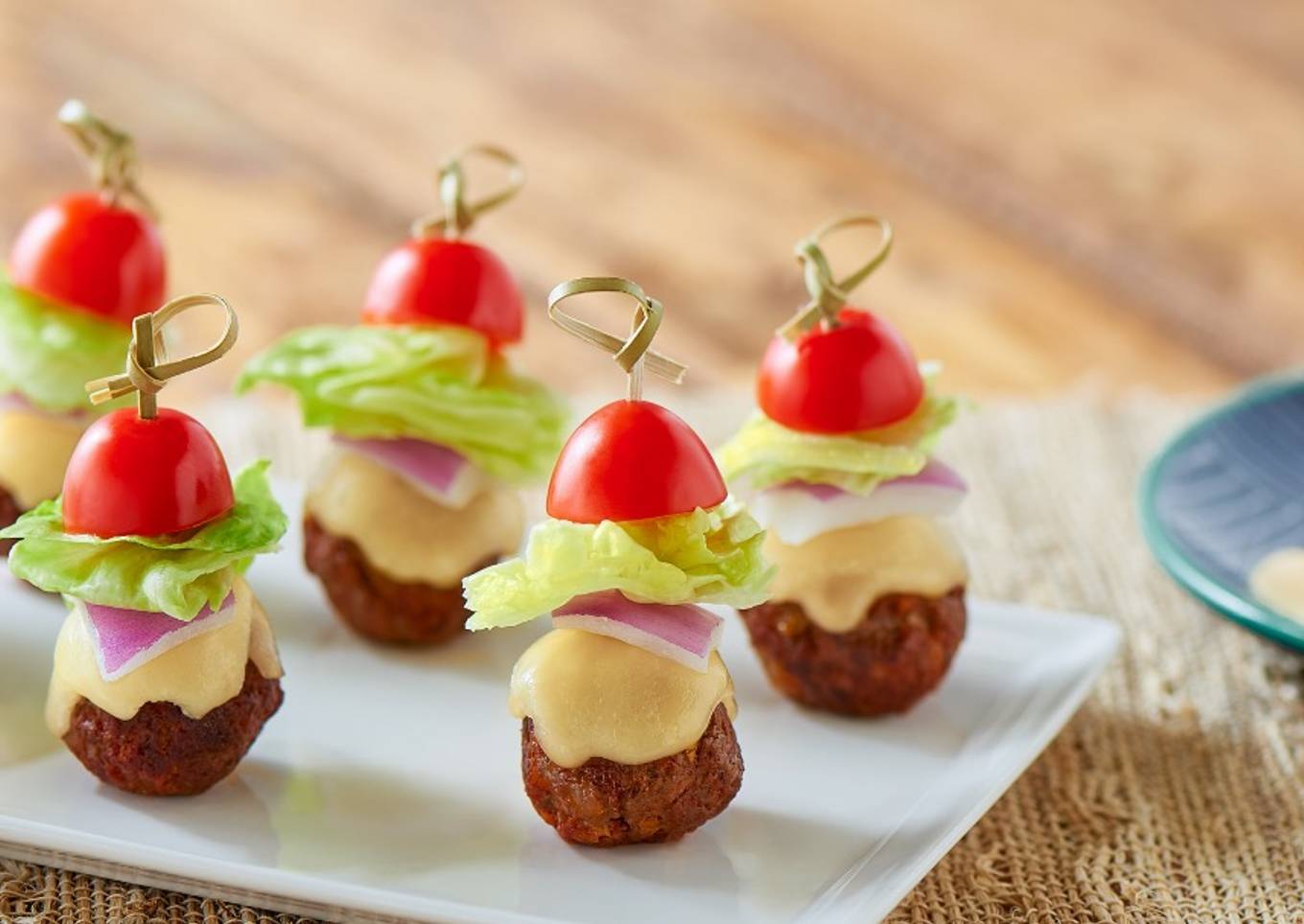 Bocadillos de Hamburguesa con Queso