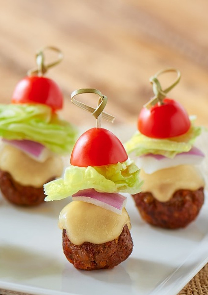 Una foto de Bocadillos de Hamburguesa con Queso