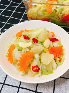 柚子風味台式泡菜 的食譜成品照片
