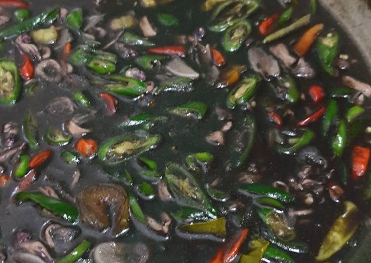 Cara mudah memasak Cumi Kuah Hitam, Anti Gagal