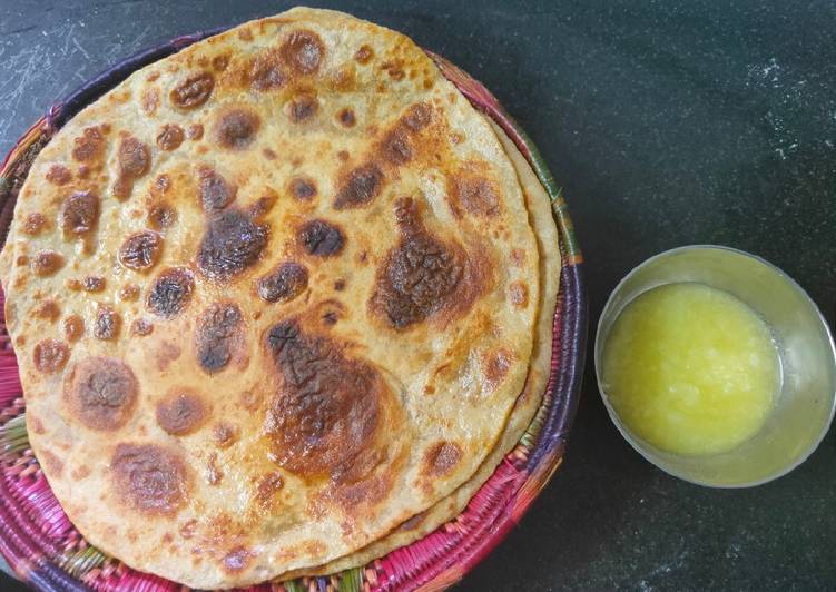 Recipe of Ultimate Crisp ghee roast roti