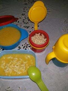 Foto resep #Mpasi 1y+ "macaroni with chiken krim sup"