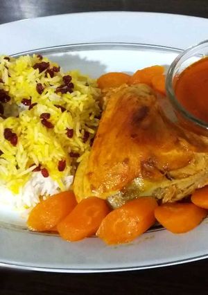عکسی از دستور مرغ مجلسی خوش طعم و عالی